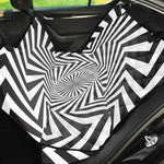 Angular Swirl Motion Illusion Print Pet Car Back Seat Cover