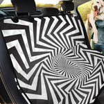 Angular Swirl Motion Illusion Print Pet Car Back Seat Cover