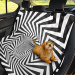 Angular Swirl Motion Illusion Print Pet Car Back Seat Cover