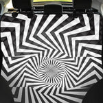 Angular Swirl Motion Illusion Print Pet Car Back Seat Cover