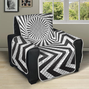 Angular Swirl Motion Illusion Print Recliner Protector