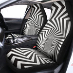 Angular Swirl Motion Illusion Print Universal Fit Car Seat Covers