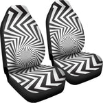 Angular Swirl Motion Illusion Print Universal Fit Car Seat Covers