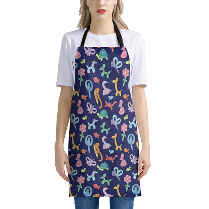 Animal Balloon Pattern Print Apron