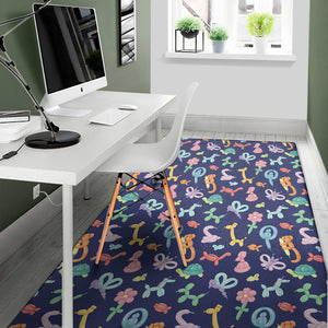 Animal Balloon Pattern Print Area Rug