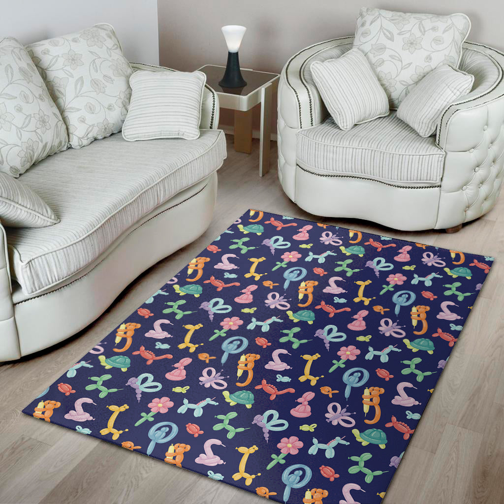 Animal Balloon Pattern Print Area Rug