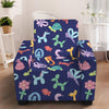 Animal Balloon Pattern Print Armchair Slipcover