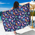 Animal Balloon Pattern Print Beach Sarong Wrap