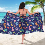 Animal Balloon Pattern Print Beach Sarong Wrap