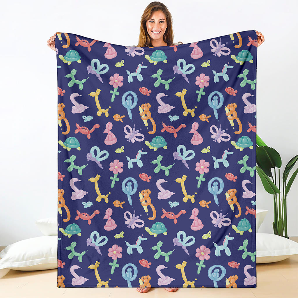 Animal Balloon Pattern Print Blanket