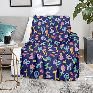 Animal Balloon Pattern Print Blanket