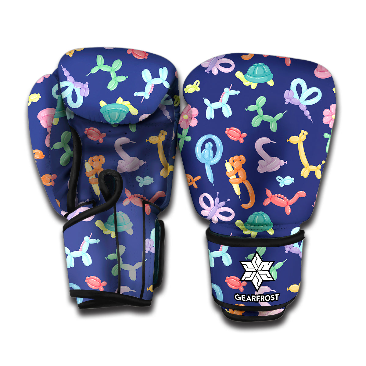 Animal Balloon Pattern Print Boxing Gloves