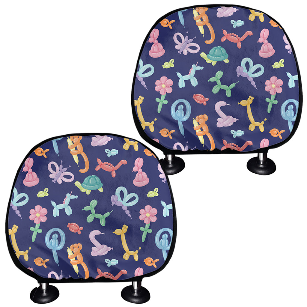 Animal Balloon Pattern Print Car Headrest Covers