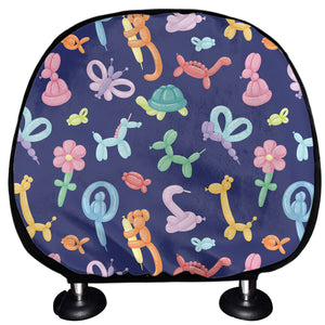 Animal Balloon Pattern Print Car Headrest Covers