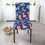 Animal Balloon Pattern Print Dining Chair Slipcover