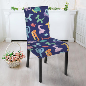 Animal Balloon Pattern Print Dining Chair Slipcover