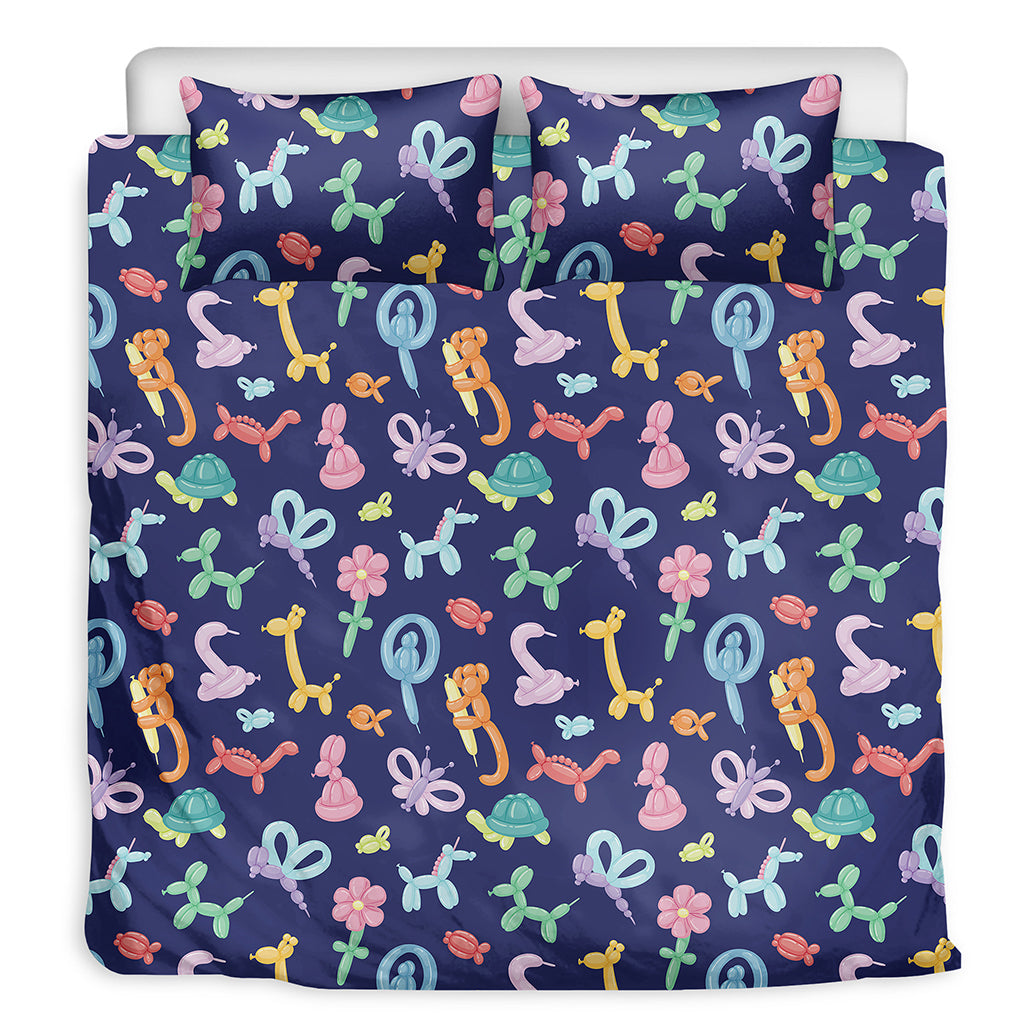 Animal Balloon Pattern Print Duvet Cover Bedding Set