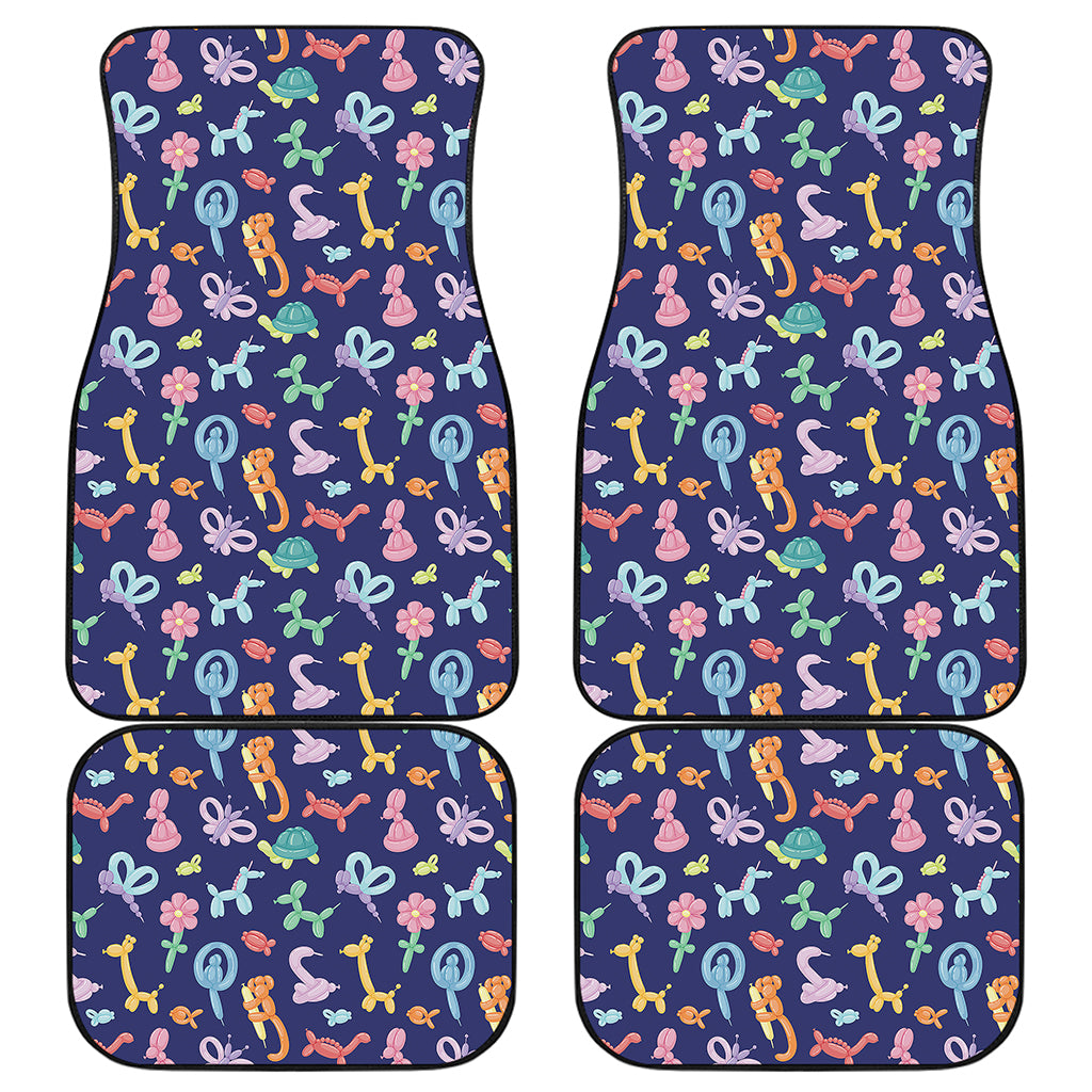 Animal Balloon Pattern Print Front and Back Car Floor Mats