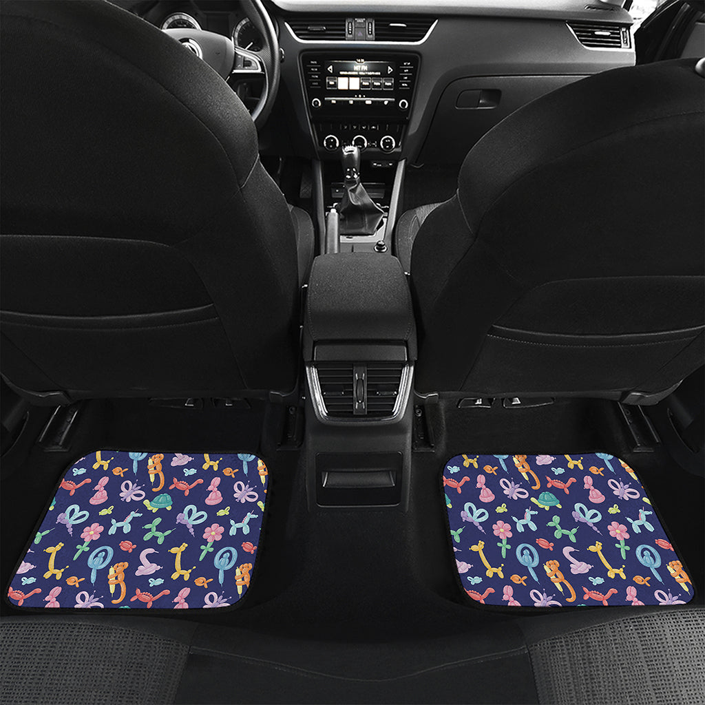 Animal Balloon Pattern Print Front and Back Car Floor Mats