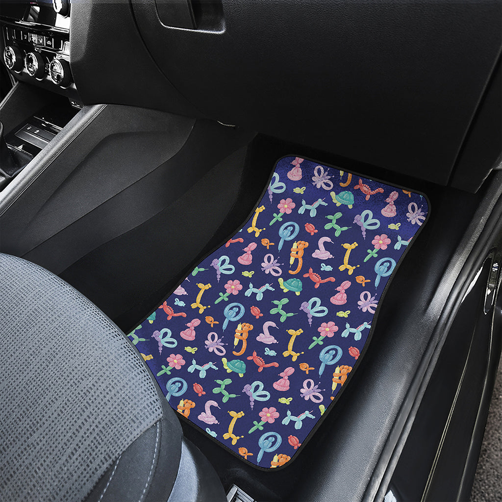 Animal Balloon Pattern Print Front and Back Car Floor Mats