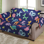 Animal Balloon Pattern Print Loveseat Protector