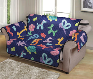 Animal Balloon Pattern Print Loveseat Protector