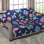 Animal Balloon Pattern Print Loveseat Protector