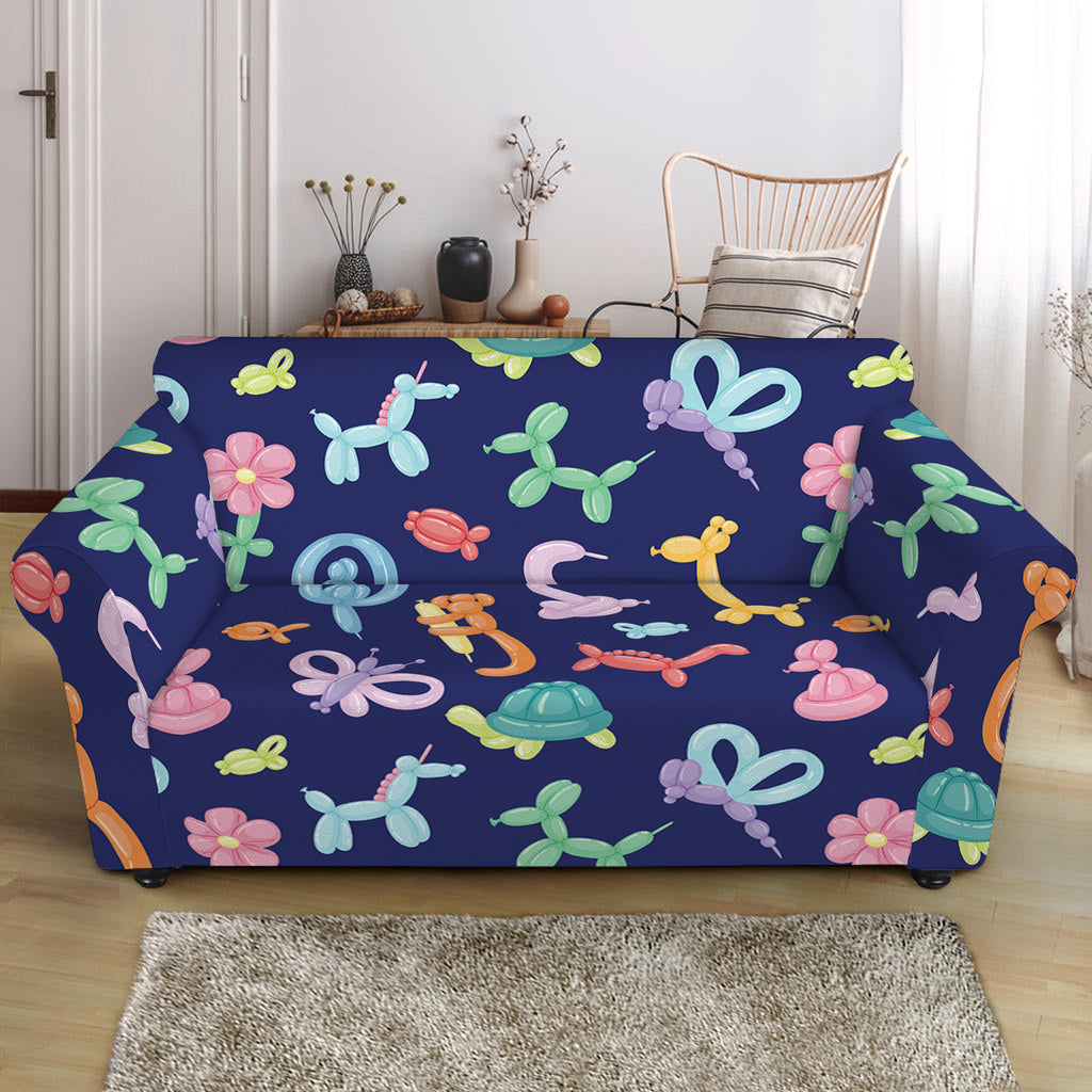 Animal Balloon Pattern Print Loveseat Slipcover