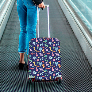 Animal Balloon Pattern Print Luggage Cover