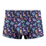 Animal Balloon Pattern Print Men's Boxer Briefs