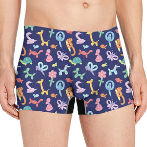 Animal Balloon Pattern Print Men's Boxer Briefs