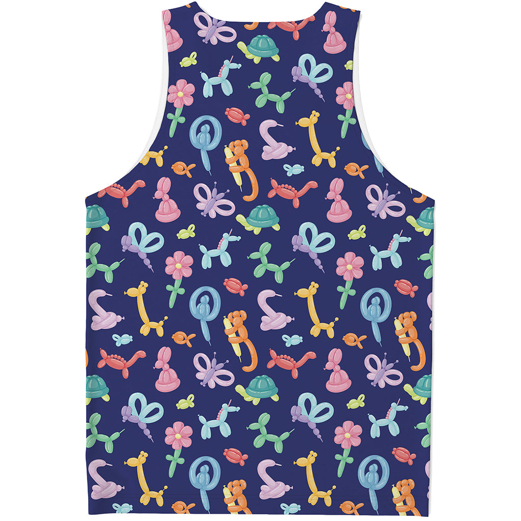 Animal Balloon Pattern Print Men's Tank Top