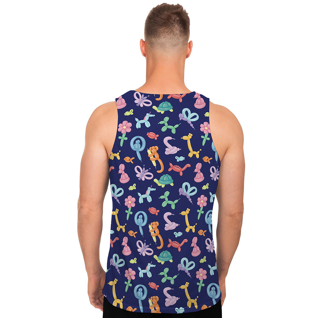 Animal Balloon Pattern Print Men's Tank Top