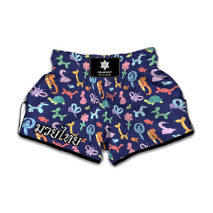 Animal Balloon Pattern Print Muay Thai Boxing Shorts