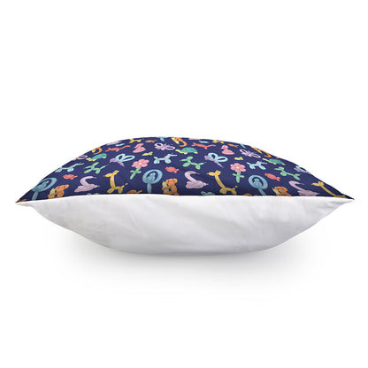 Animal Balloon Pattern Print Pillow Cover