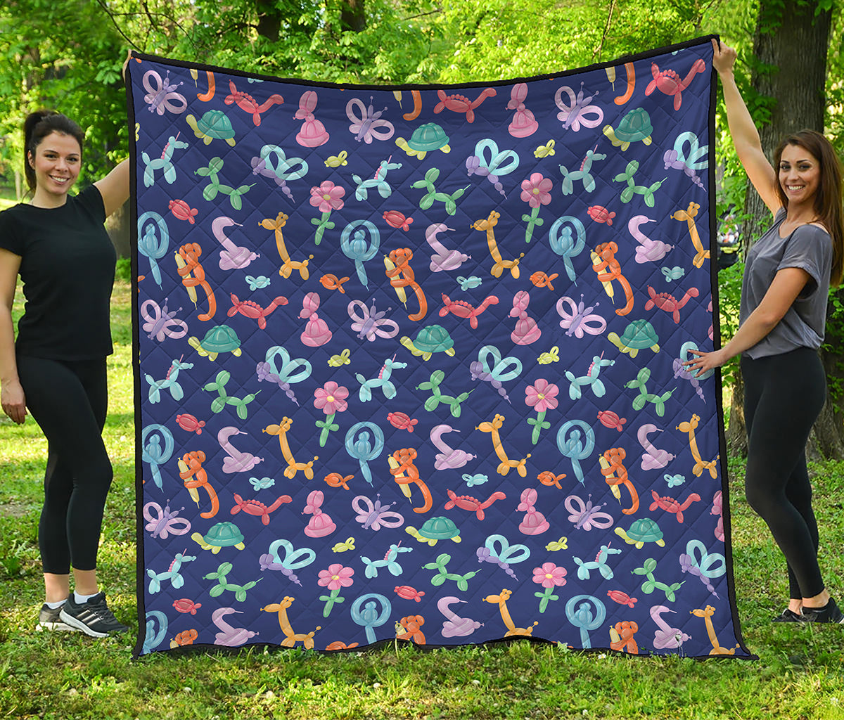 Animal Balloon Pattern Print Quilt