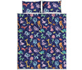 Animal Balloon Pattern Print Quilt Bed Set