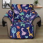 Animal Balloon Pattern Print Recliner Protector