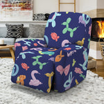 Animal Balloon Pattern Print Recliner Slipcover