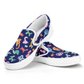 Animal Balloon Pattern Print White Slip On Sneakers