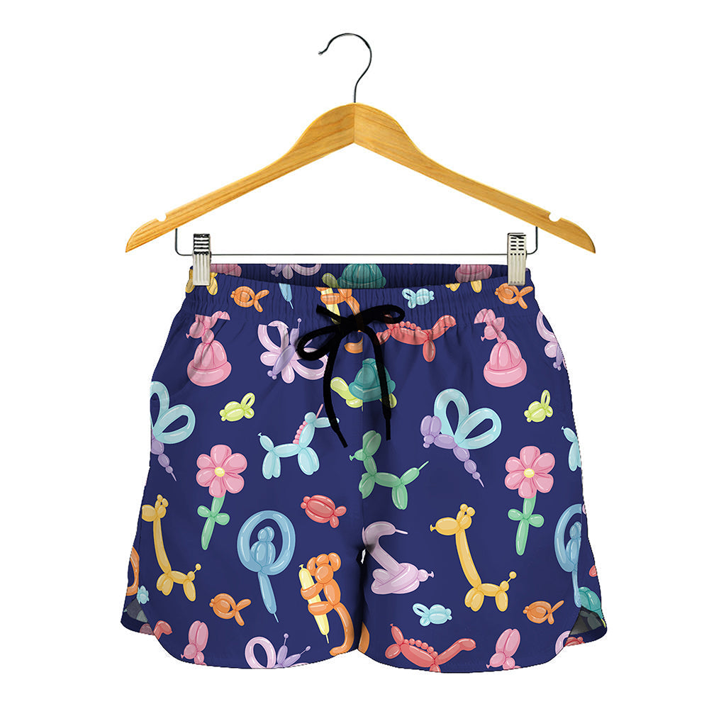 Animal Balloon Pattern Print Women's Shorts