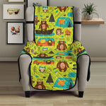 Animal Camping Pattern Print Armchair Protector