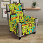 Animal Camping Pattern Print Armchair Protector