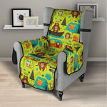 Animal Camping Pattern Print Armchair Protector