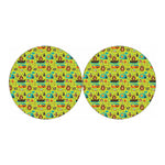 Animal Camping Pattern Print Car Coasters