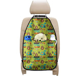 Animal Camping Pattern Print Car Seat Organizers