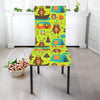 Animal Camping Pattern Print Dining Chair Slipcover