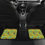 Animal Camping Pattern Print Front and Back Car Floor Mats