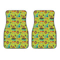 Animal Camping Pattern Print Front Car Floor Mats