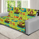 Animal Camping Pattern Print Futon Protector